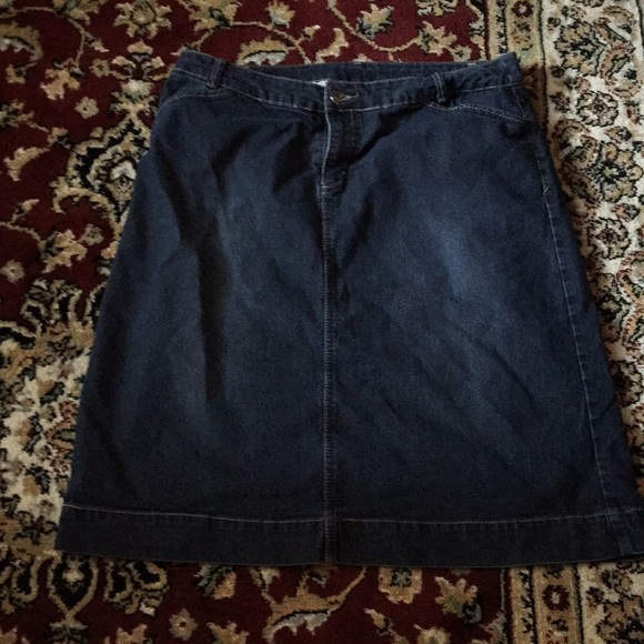 cj banks denim skirts